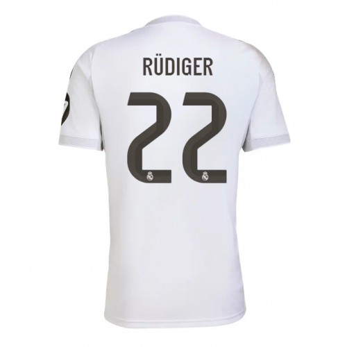 Stroje piłkarskie Real Madrid Antonio Rudiger #22 Koszulka Podstawowej 2025-26 Krótki Rękaw